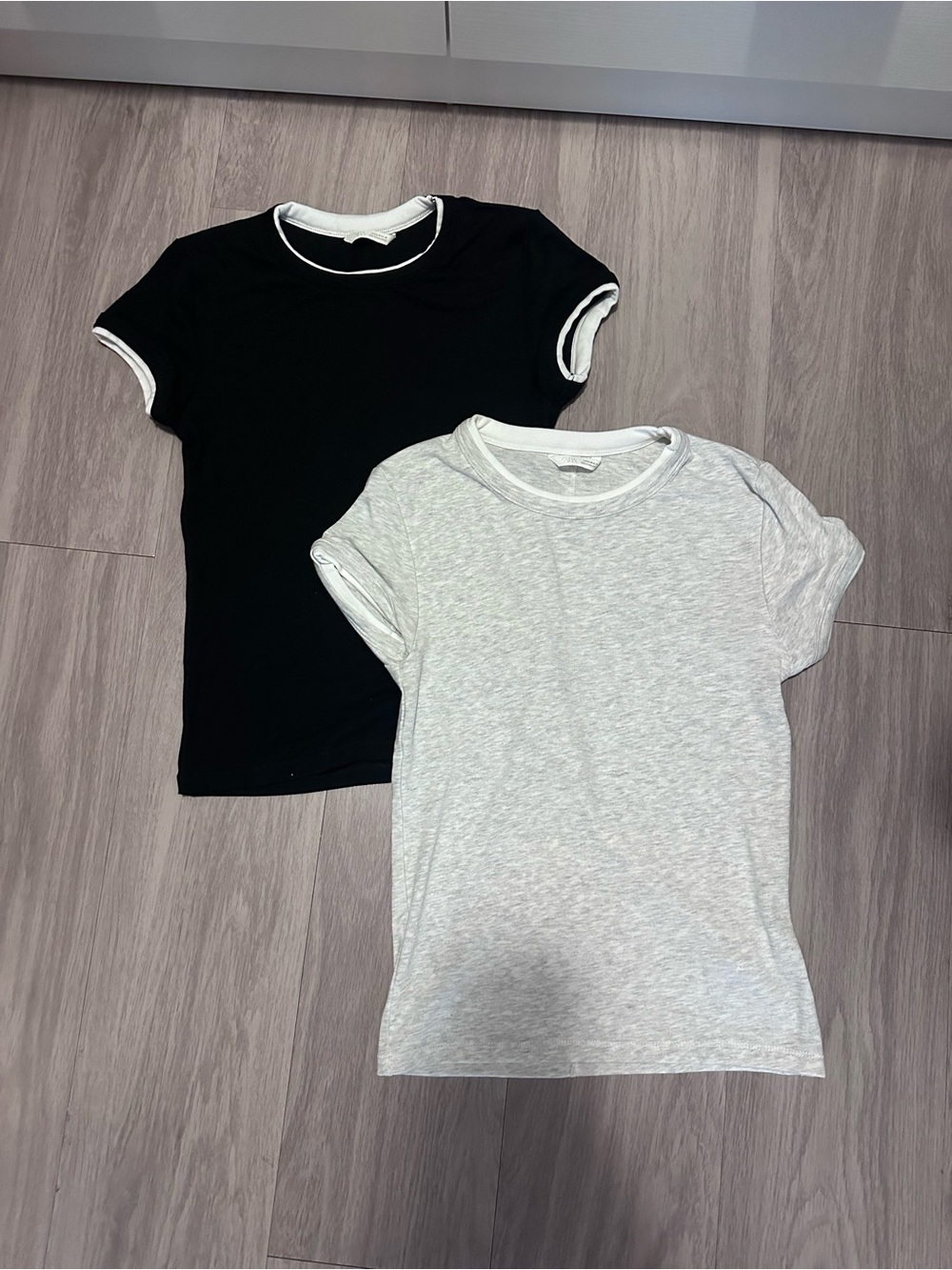 Zara Short-Sleeve Tees with White Lining